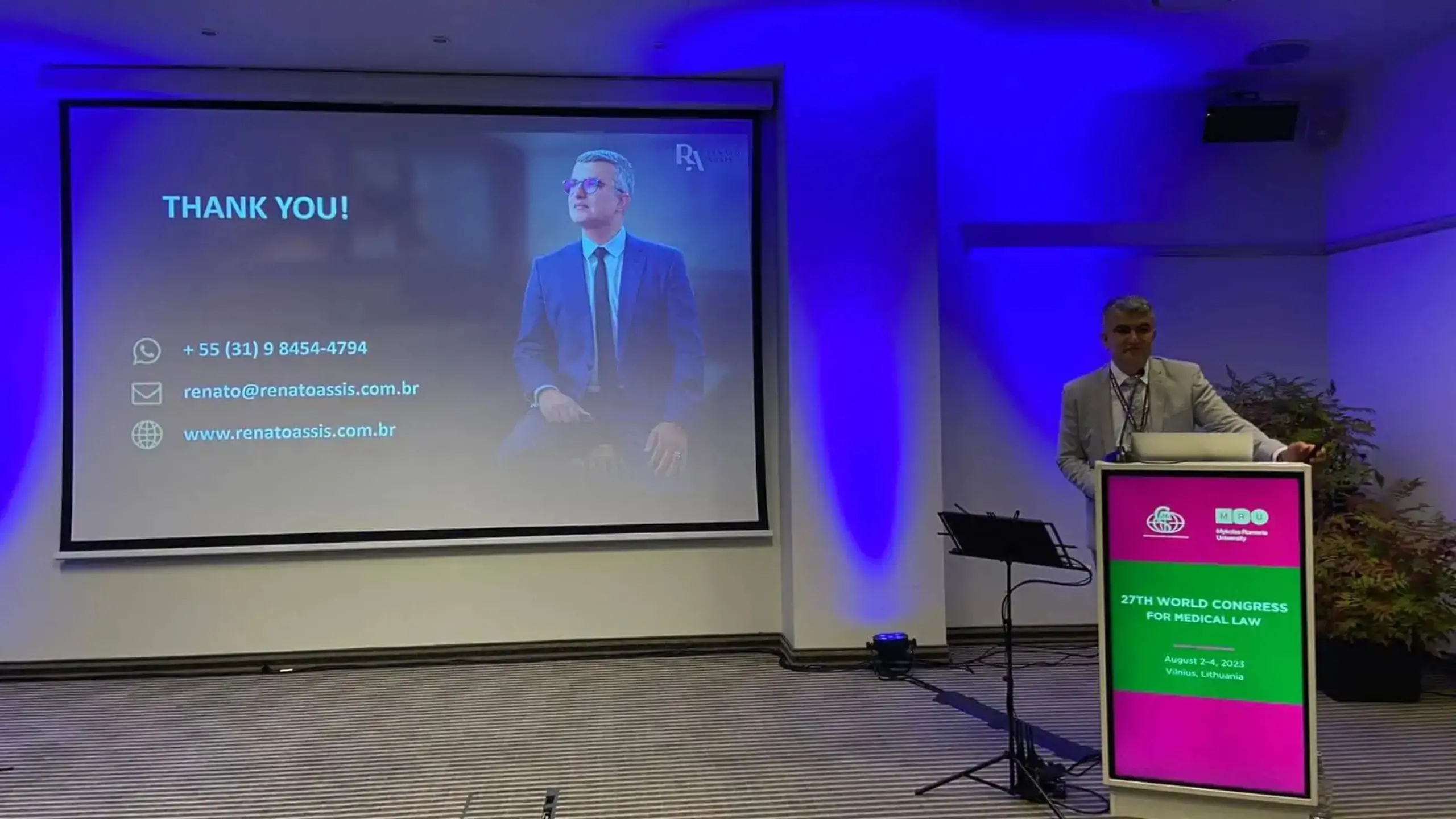 Dr. Renato Assis representa o Brasil no 27º Congresso Mundial de Direito Médico