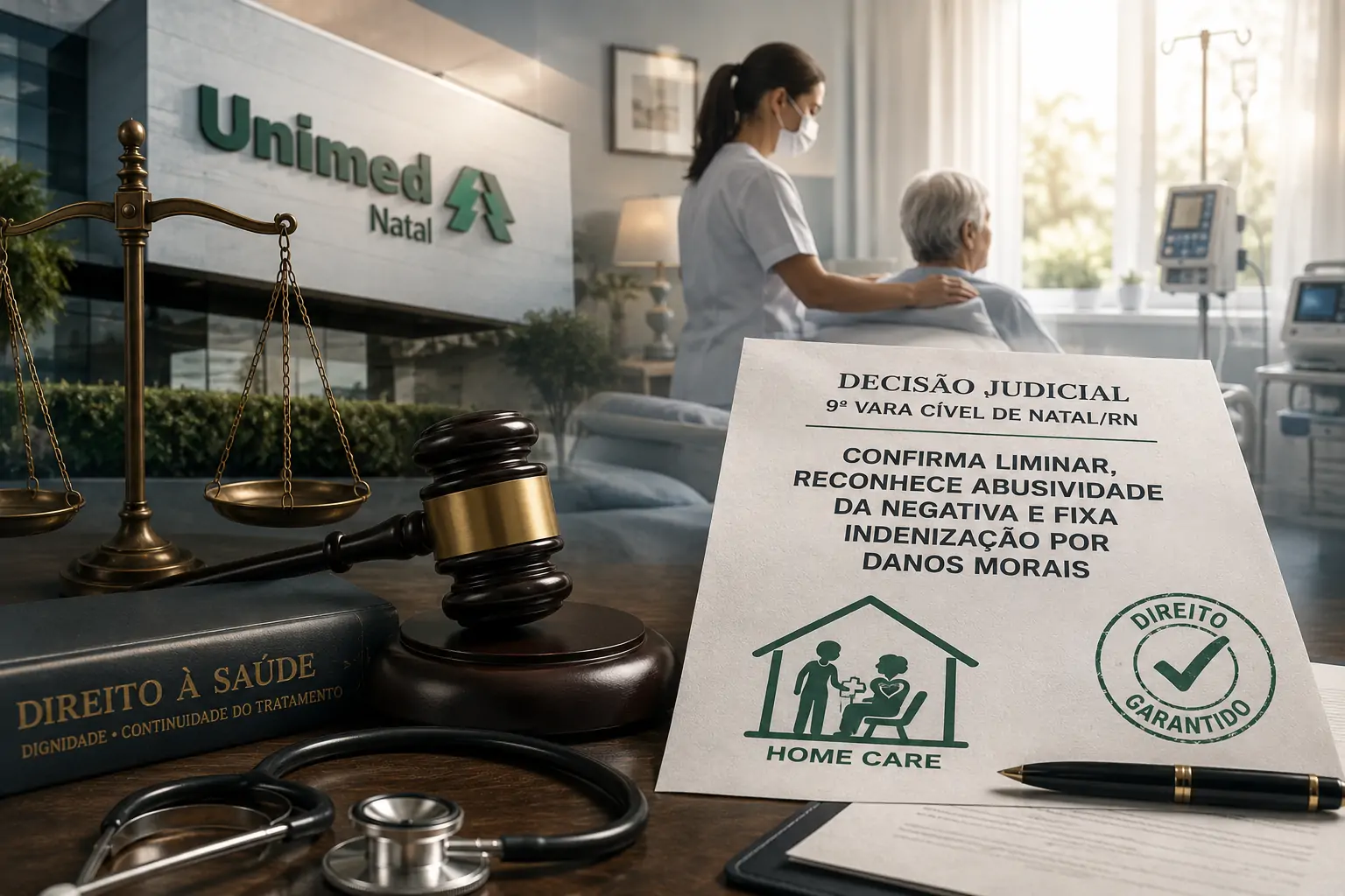 Justiça determina que Unimed custe home care e condena plano por danos morais